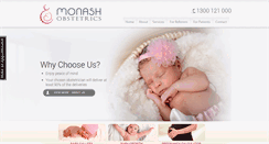Desktop Screenshot of monashobstetrics.com.au